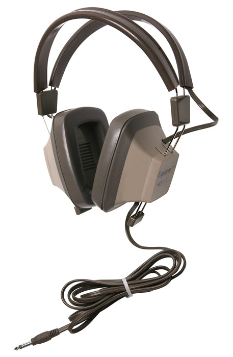 Explorer Binaural Headphone with 3.5mm Stereo Plug & Volume Control - Learning Headphones