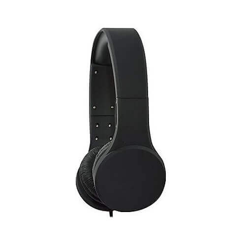 ID-42 Stereo Headset with In-Line Mic – sleek black design with comfortable ear cushions for optimal sound quality.