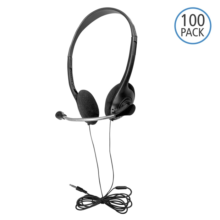 Multi-Pack of 100 Personal Headsets - Learning Headphones