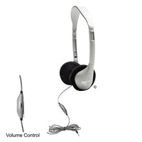 Thumbnail for SchoolMate On-Ear Stereo Headphone with in-line Volume - Learning Headphones
