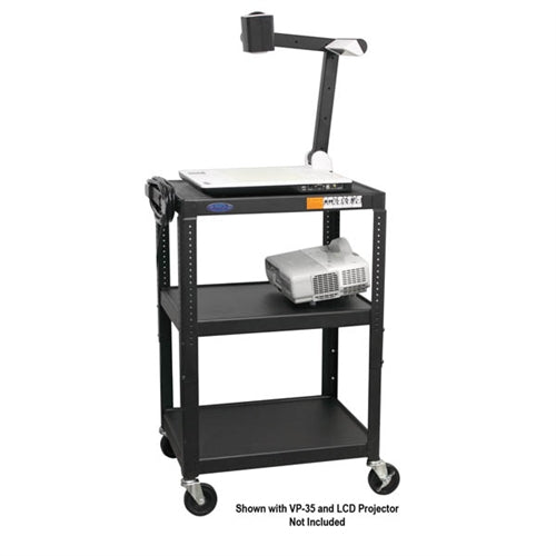 Steel Cart Adjustable 26" to 42" with Electric - Learning Headphones