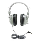 SchoolMate deluxe stereo headphones with 3.5mm audio plug for classroom listening