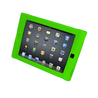 Thumbnail for Green silicone iPad protective case designed for kids, ensuring shock absorption and screen protection for iPad 2 and 3.