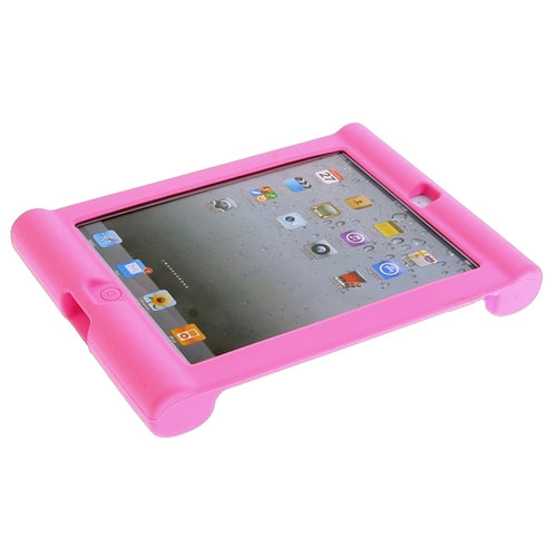 Kids pink iPad protective case designed for safe use in schools, perfect for education and children's devices.