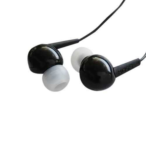 Koss KEB6K earbuds with enhanced driver, perfect school headphones for education and remote learning.