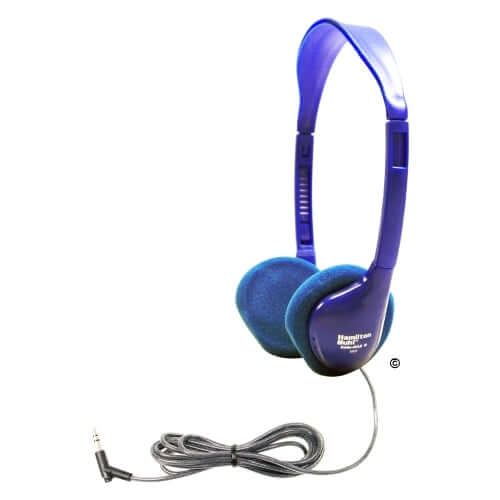 School Headphones - Kids HA2 in vibrant blue, ideal for education, bulk use, and classroom learning.