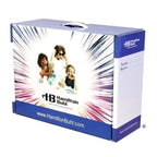 Bulk school headphones pack by Hamilton Buhl for educational use, featuring colorful design and storage case.