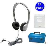 Thumbnail for Lab Pack, 24 MS2L Personal Headphones in a Carry Case - Learning Headphones