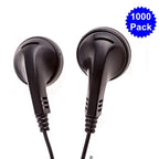 Bulk pack of LH School Earbuds, 1000 pack, ideal headphones for education and classroom use.