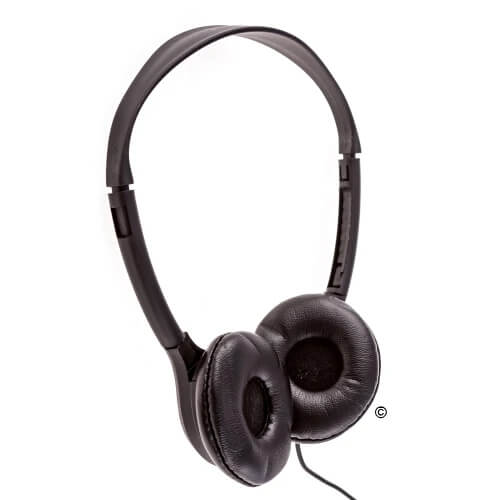 Black School Headphones LH-313 - Durable and comfortable headphones for bulk school headphone needs.