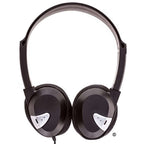Lightweight stereo headphones LH-60 for school use, ideal for students and teachers, compatible with PCs and mobile devices.
