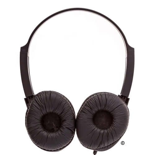 Lightweight LH-60 school headphones with padded ear cups, ideal for bulk purchases in educational settings.