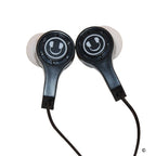 Angled earbuds with silicone tips, perfect for education and classroom use in a bulk school headphones pack.