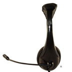 ID-36 Stereo Headset with Microphone side view showcasing the padded headband and adjustable microphone.