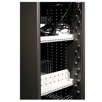 Thumbnail for 30-bay charging cart showcasing internal shelves and cable management, ideal for school headphones storage.