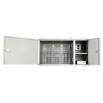 Thumbnail for Hamilton Buhl PowerStacker Tower 10-Bay Charging Cabinet open, showcasing space for charging bulk school headphones.