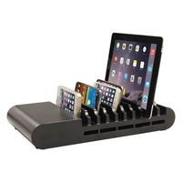 Thumbnail for HamiltonBuhl 10 Port USB Charging Station for tablets and phones, perfect for schools and offices to keep devices organized.