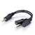 Stereo 3.5mm plug to Two Stereo Mini Jacks Audio Adapter Cable 6 inches - Learning Headphones