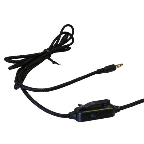 TRRS plug with in-line microphone for school headphones, ideal for bulk headphone packs and education use.