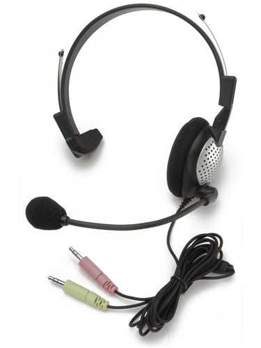 NC-181 On-Ear Monaural PC Headset with noise-canceling mic, ideal for bulk school headphones and education.