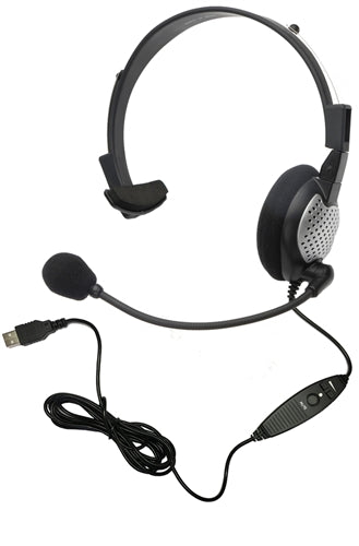 NC-181 VM USB On-Ear Mono (Monaural) Headset - Learning Headphones