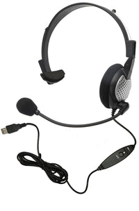 Thumbnail for NC-181 VM USB On-Ear Mono (Monaural) Headset - Learning Headphones
