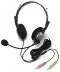 NC-185 on-ear stereo headset with noise-canceling mic, ideal school headphones for online learning and video calls.