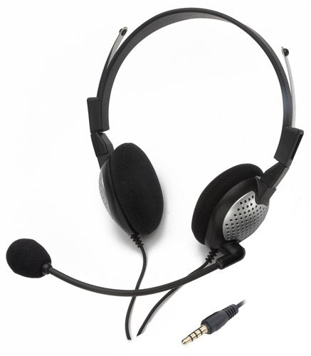NC-185M on-ear stereo headset with noise-canceling mic, ideal for education and mobile devices.