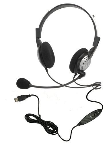 NC-185VM USB On-Ear Stereo Headset - Learning Headphones