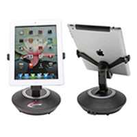 Thumbnail for Docking station for iPad/iPhone with built-in speaker, ideal for classrooms and group learning with headphones for education.