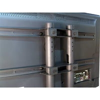 Thumbnail for Back view of flat panel TV mount with secure brackets for stable installation on Wide Body TV cart.
