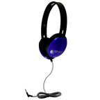 Primo Stereo Headphones in blue, ideal for bulk school headphones and engaging learning experiences.
