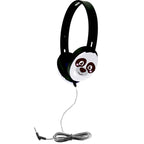 Primo Series Stereo Headphones - Panda with cute panda character design for kids.