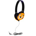 Primo Series Stereo Headphones - Tiger with fun tiger character design for kids' classroom use.