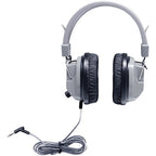 SchoolMate Deluxe Stereo Headphones with 3.5mm plug, designed for bulk school use and educational purposes.