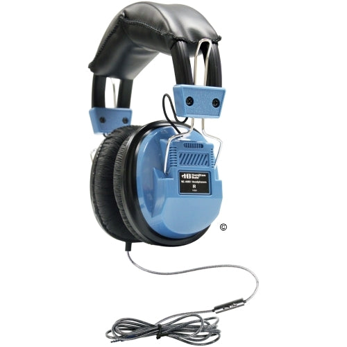 Deluxe school headset with in-line microphone and volume control, perfect for classrooms and education.