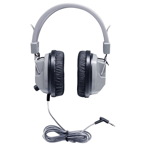 Sack-O-Phones SC-7V deluxe school headphones with leatherette earcups and volume control, ideal for education.