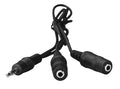 Audio splitter cable for classrooms, allowing multiple headphone connections for bulk school headphones.