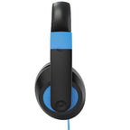 HamiltonBuhl Smart-Trek Headphone - Blue Accents showing sleek black design with blue highlights.