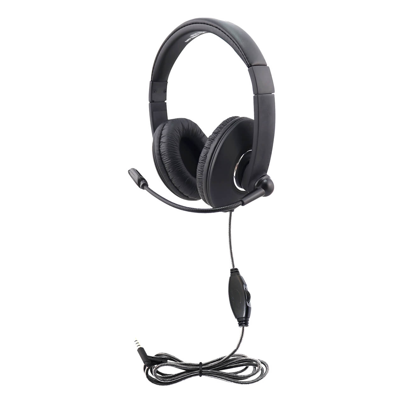 Smart-Trek Mini Headset with in-line volume control, ideal for bulk school headphones and education use.