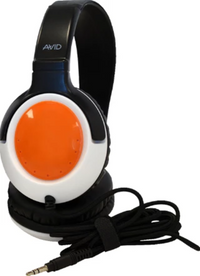 Thumbnail for AE-54 Classroom Headphones in orange and black design, ideal for classroom use and non-microphone testing.
