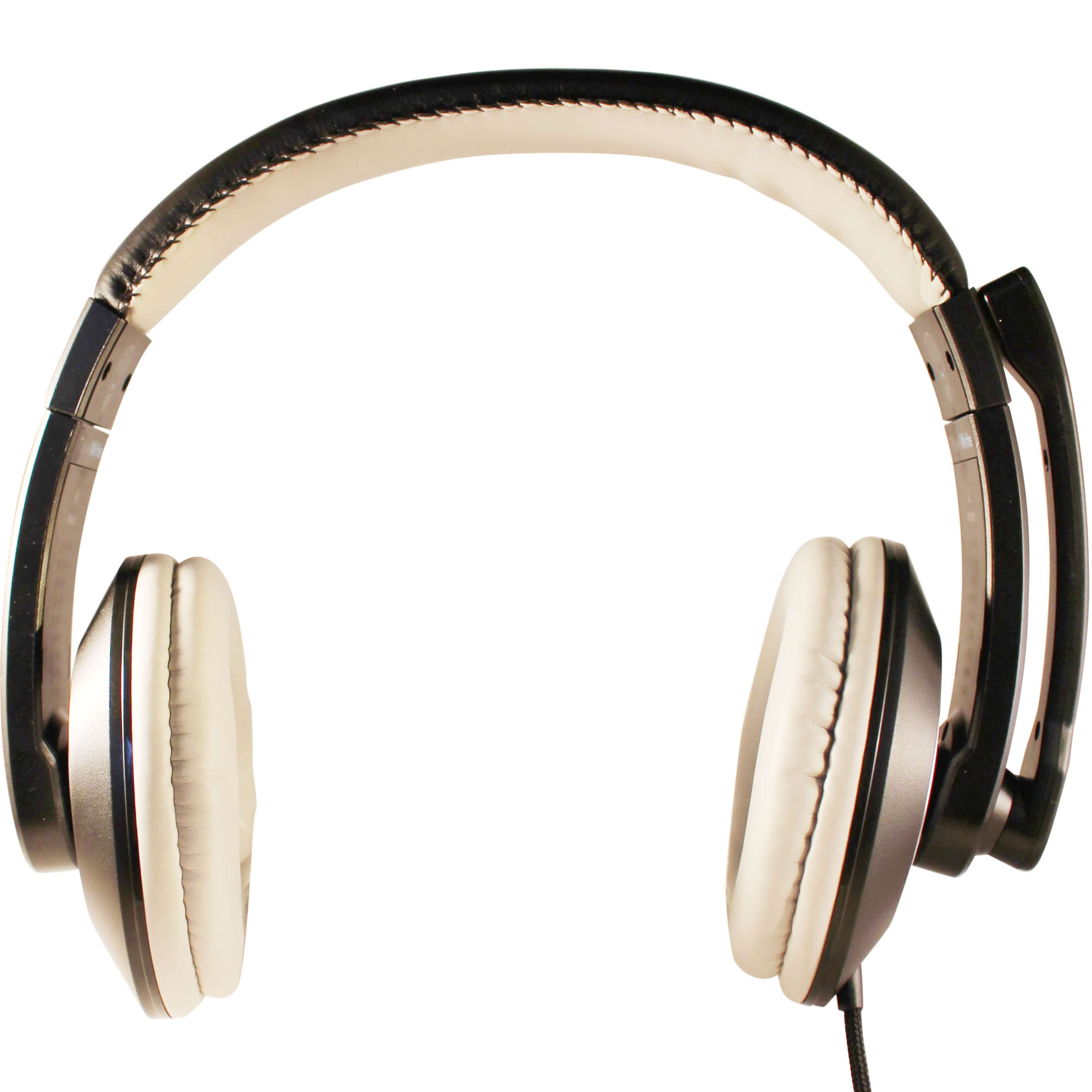 ThinkWrite Ultra Durable black over-ear headset with 3.5mm plug and boom microphone for classroom use