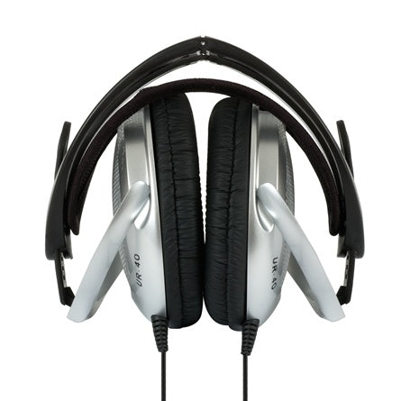 Koss UR40 foldable lightweight headphones, ideal bulk school headphones for student learning and education.