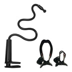 V-Claw holder designed for HygenX Vray sanitizer, holding headphones for education and bulk school headphones.