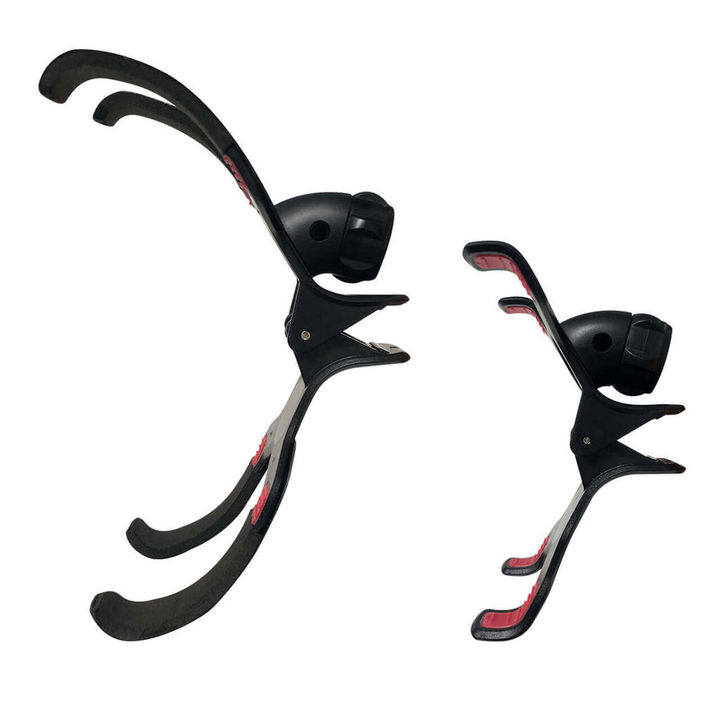 V-Claw holder for HygenX Vray, ideal for sanitizing school headphones and other devices efficiently.