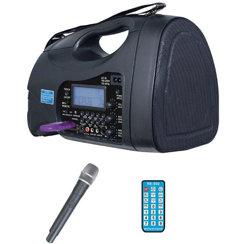 Hamilton Venu-80 PA System with Handheld Mic featuring a portable speaker and microphone.