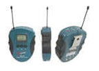 Wireless audio system receiver designed for schools, allowing dual headphone use for students with bulk school headphones.