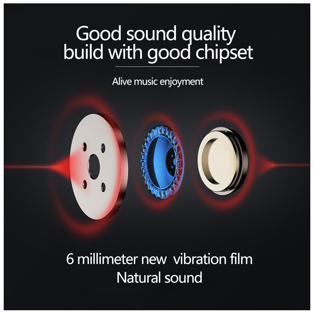 Diagram showcasing the high-quality chipset and 6mm vibration film for natural sound in school headphones.