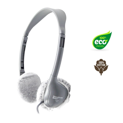 HygenX Sanitary Ear Cushion Covers (2.5" White) For Headphones & Headsets - Learning Headphones