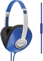 Koss UR23i over ear headphones in blue, ideal for bulk school headphones and homeschooling, offering comfort for education.